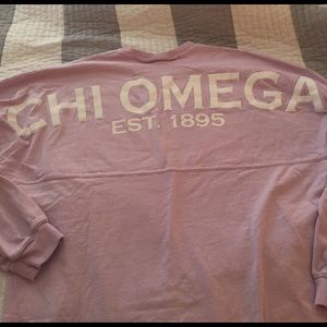 Size Medium Chi Omega Long Sleeve Spirit Jersey