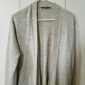Long open front cardigan