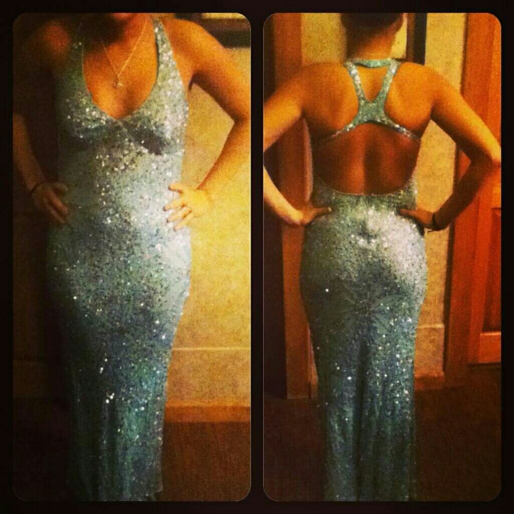 Beaded prom dress