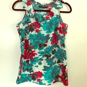 The Limited Floral Halter Tank
