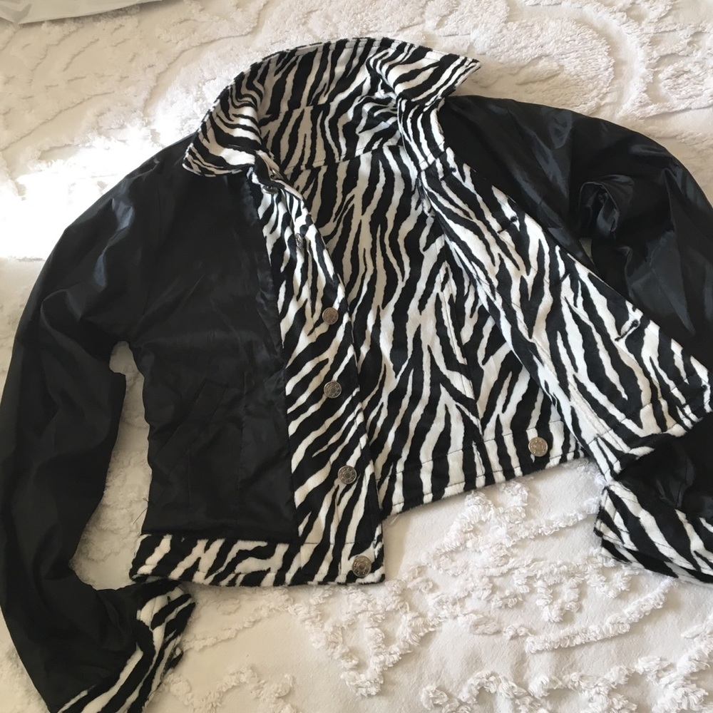 Reversible Zebra Print Jacket