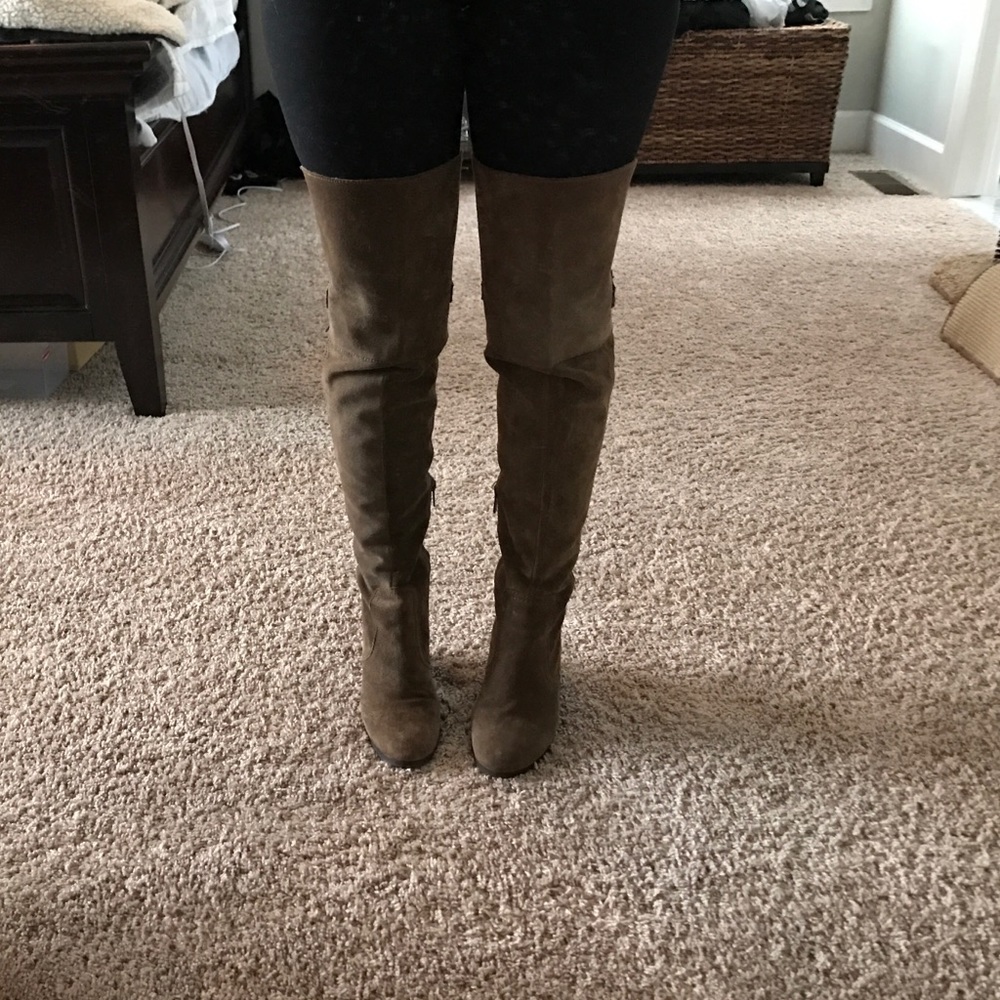 Sam Edelman circus suede brown over the knee boots