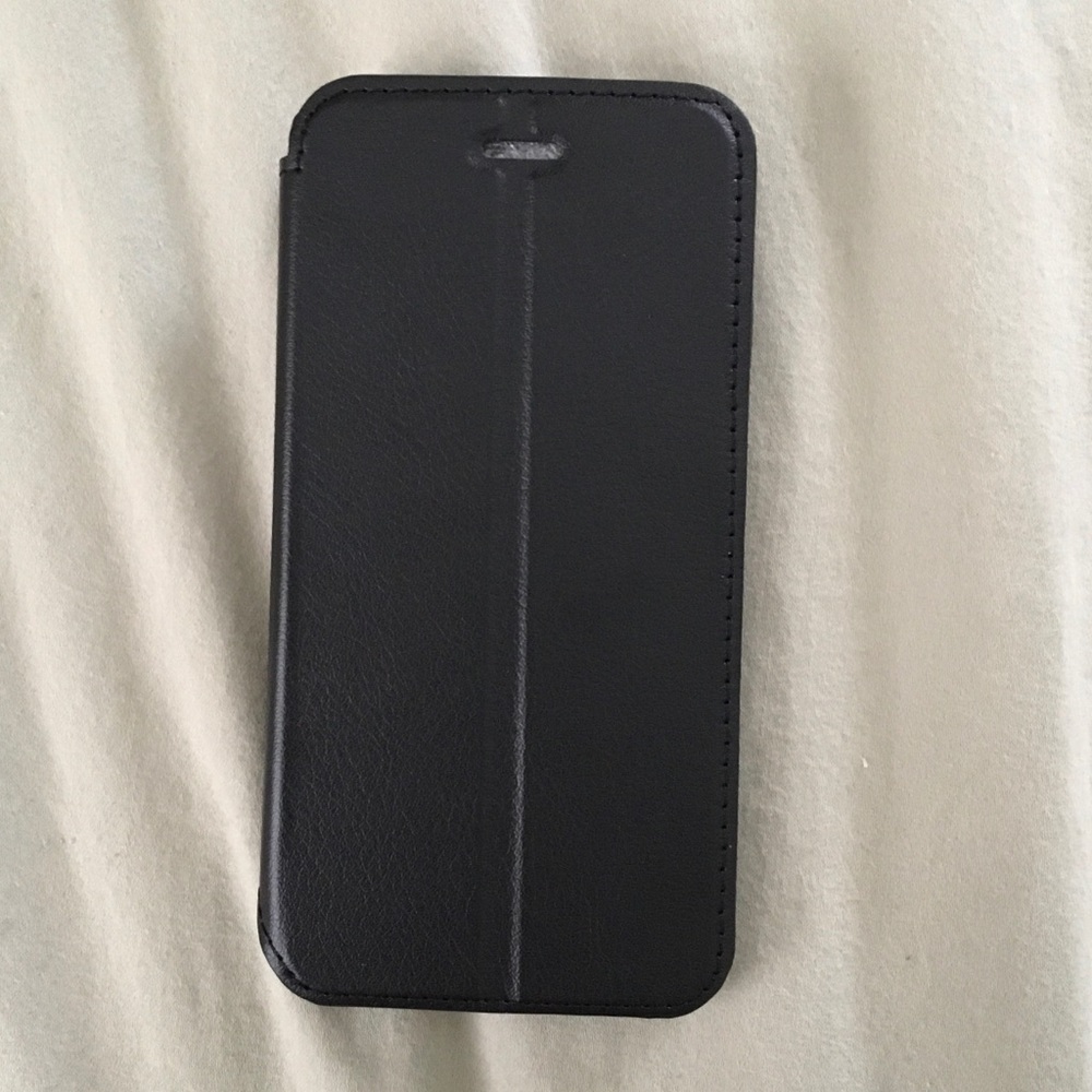 Black Faux leather iPhone 6 case
