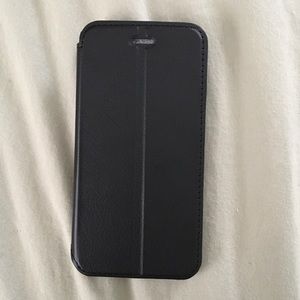 Black Faux leather iPhone 6 case