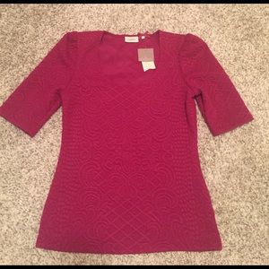ANTHROPOLGIE magenta sweater