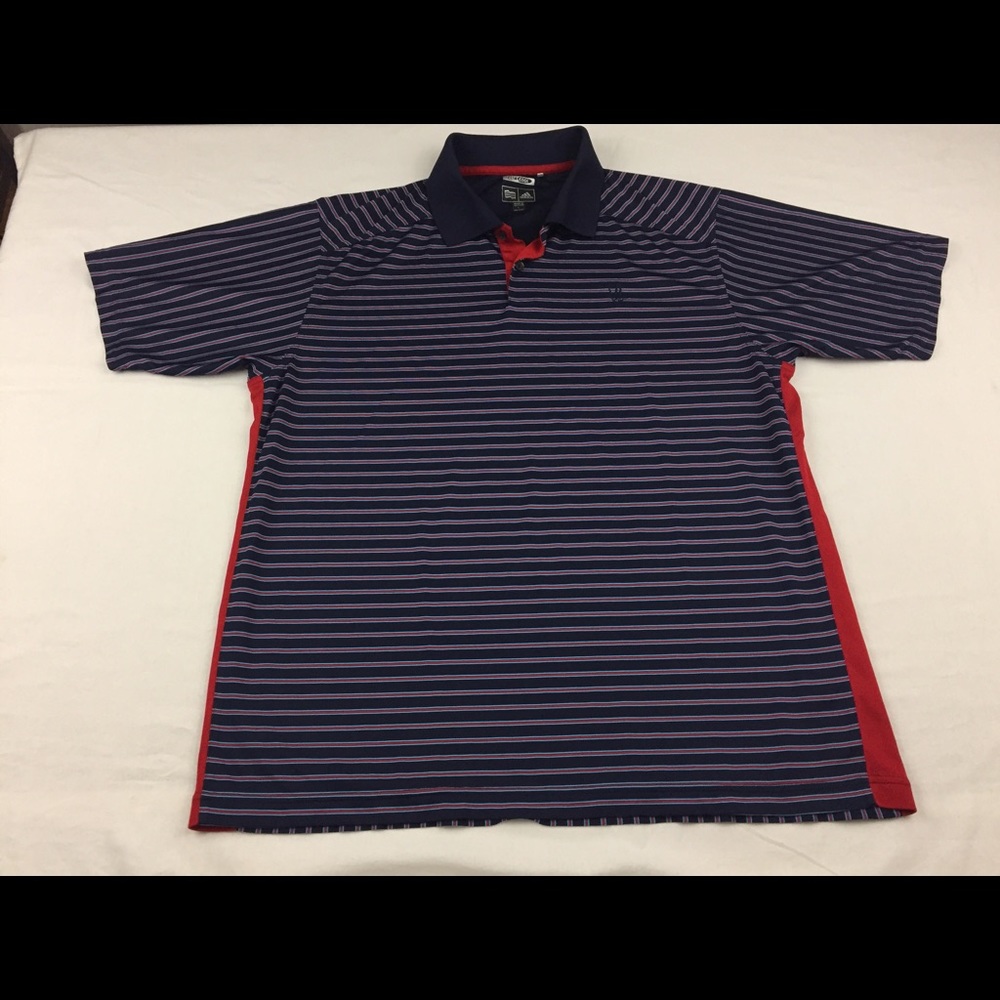 Adidas Men's Blue Climacool Golf Polo Shirt Sz L