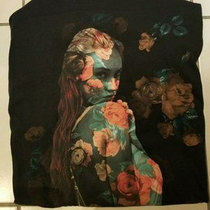 Visual Assassin Floral Woman's Figure T-Shirt