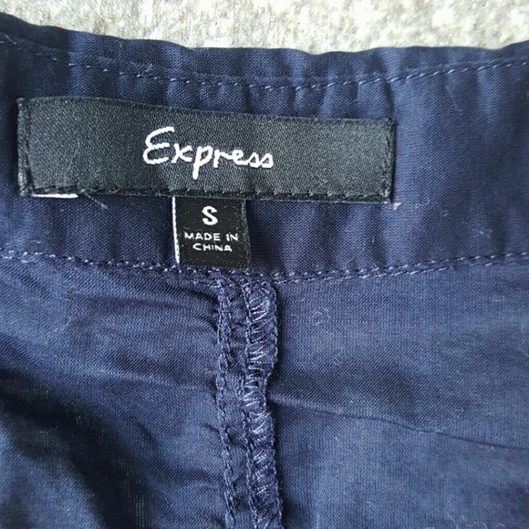 Navy Express Button up - Picture 3 of 8