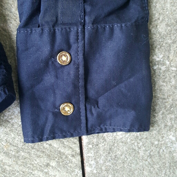Navy Express Button up - Picture 4 of 8