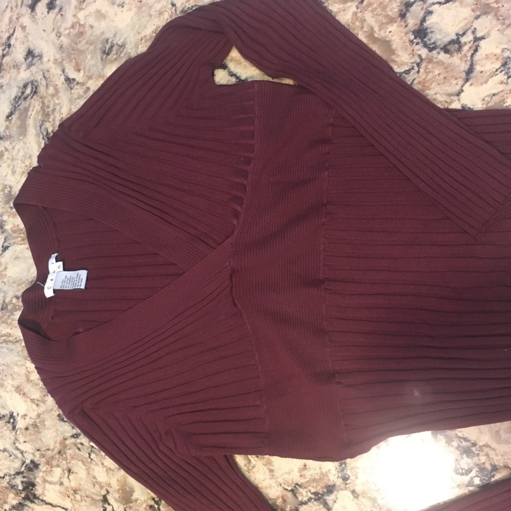 CAbi wide ribbed sweater, size XL fits like L