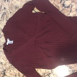 CAbi wide ribbed sweater, size XL fits like L