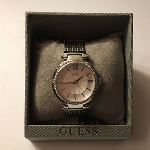 Guess Rhinestone Face Watch