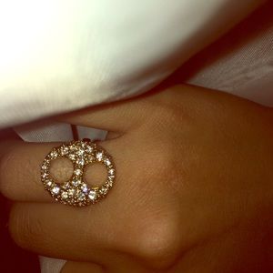 Gold diamond ring Authentic Ann Taylor