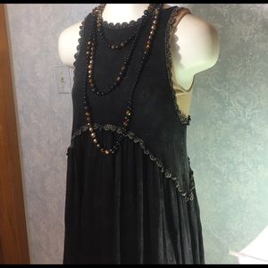 Black T-back Dress