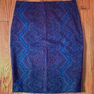 The Limited Patterned Pencil Skirt