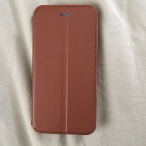 Brown faux leather iPhone 6 case