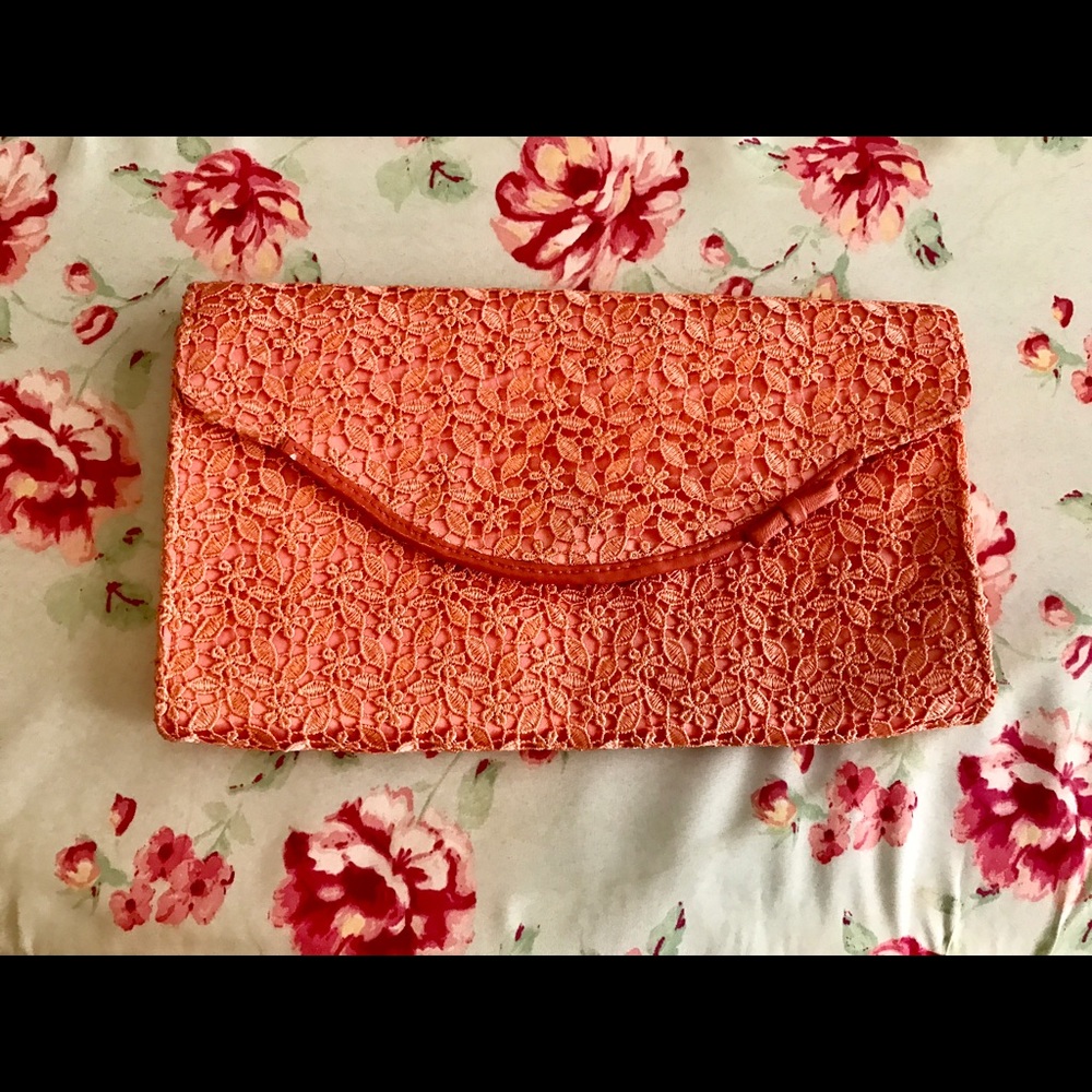 Banana Republic lace clutch