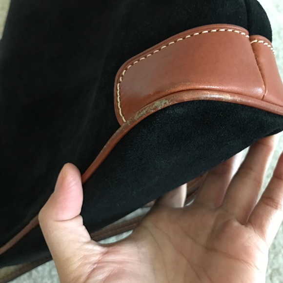 Dooney & Bourke Suede Oversized Crossbody Bag - Picture 6 of 8