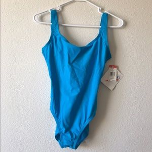 Teal Speedo Bathing Suit. NWT. Size 10