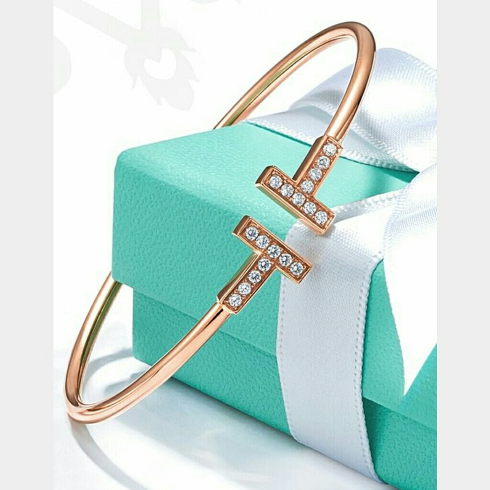 Rose Gold Diamond Bangle