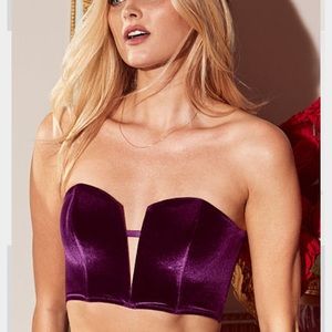Victoria Secret velvet bustier