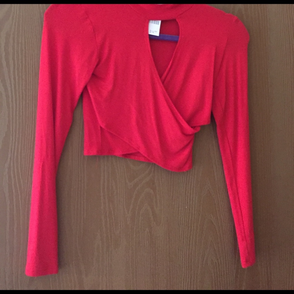 Red sexy going out crop never worn