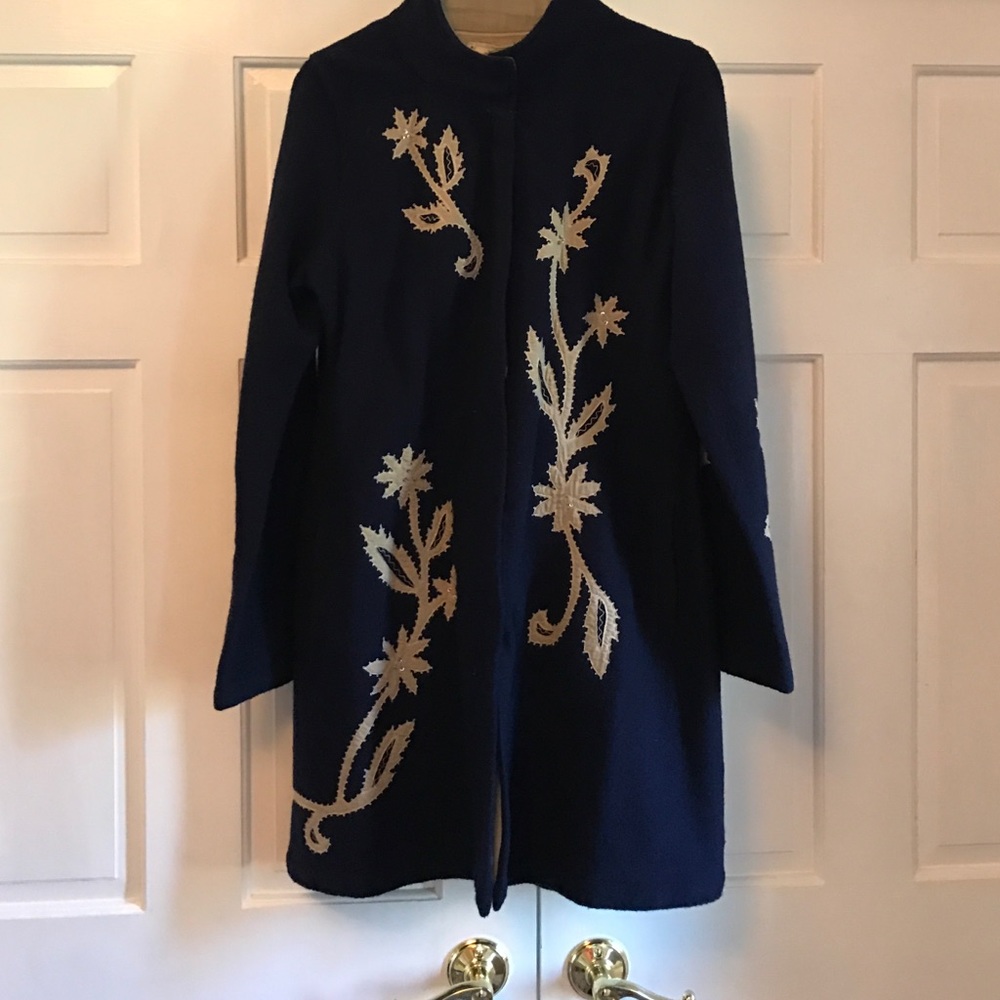 Anthropologie light weight Wool Trench-Coat