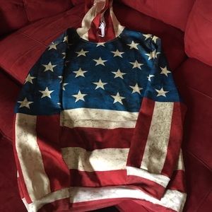 American flag hoodie men's