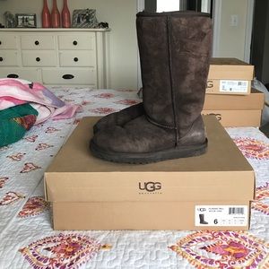 Brown classic tall uggs