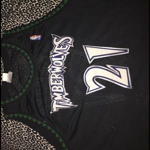 Authentic  Kevin  Garnett Timberwolves jersey