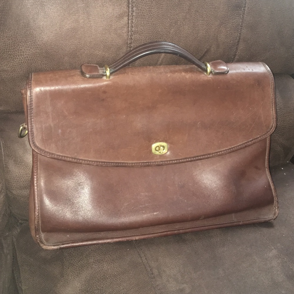 Leather Coach Briefcase