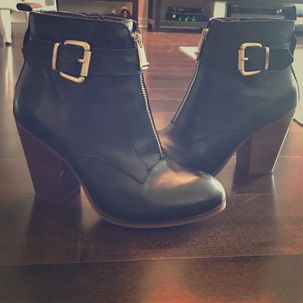 Jessica Simpson Leather Booties