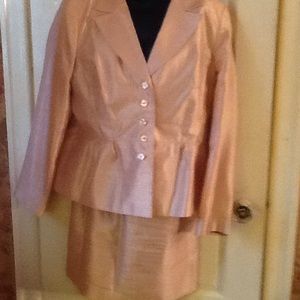 Two piece skirt suit