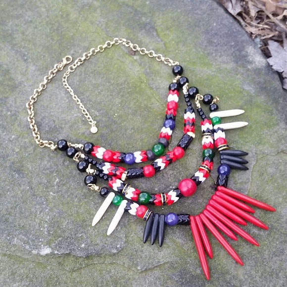 Fabulous Tribal Statement Necklace - Picture 2 of 3