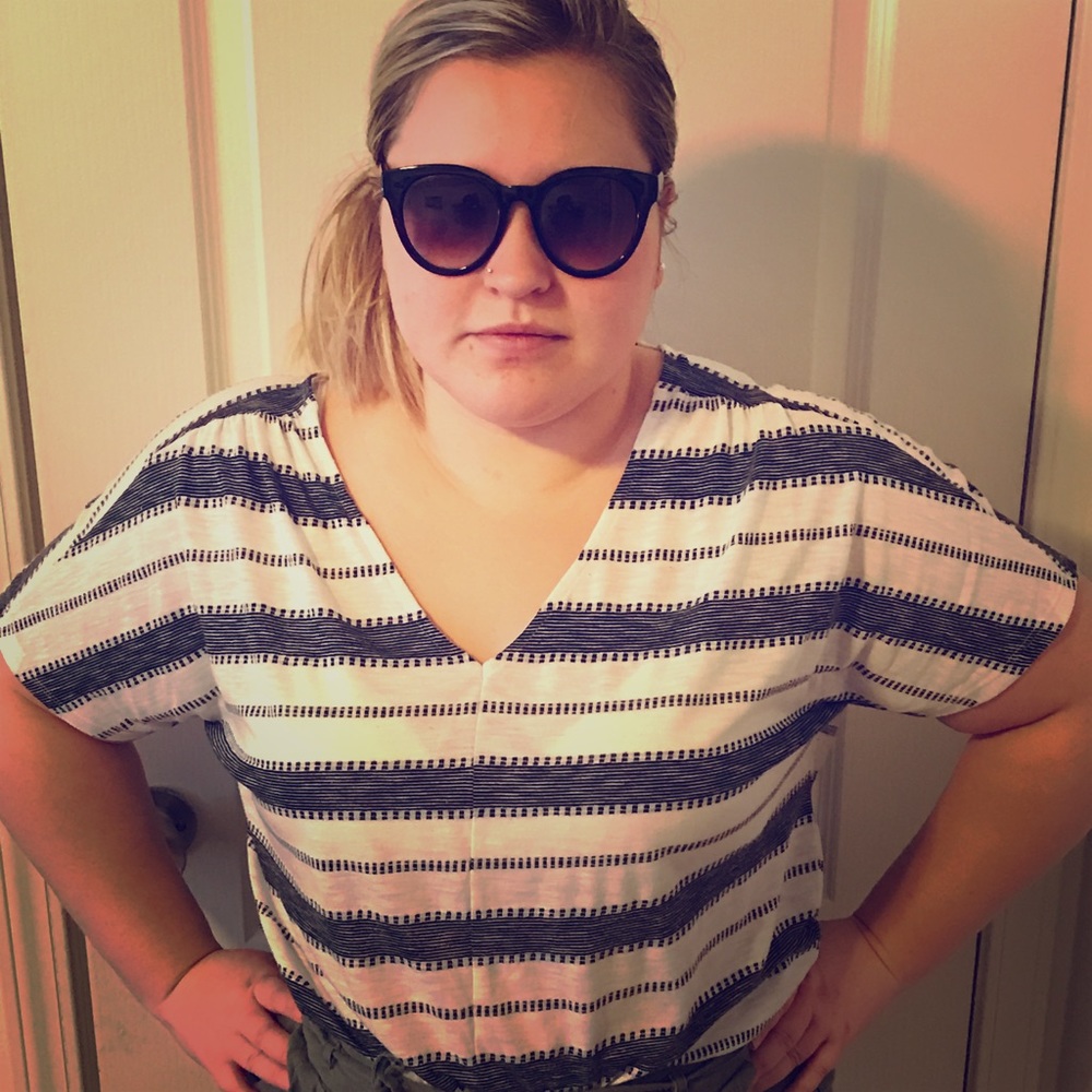 Stripped pattern shirt