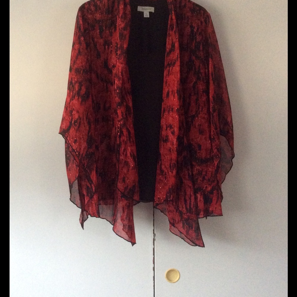 Red and black top