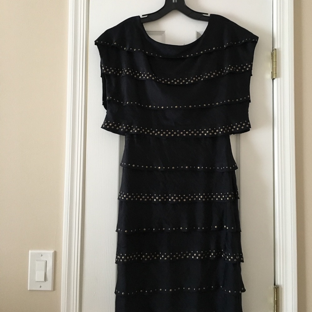 Elegant dark navy dress