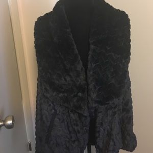 Faux fur vest