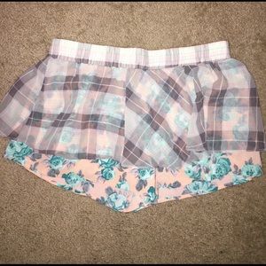 Multi-colored Floral Skort.