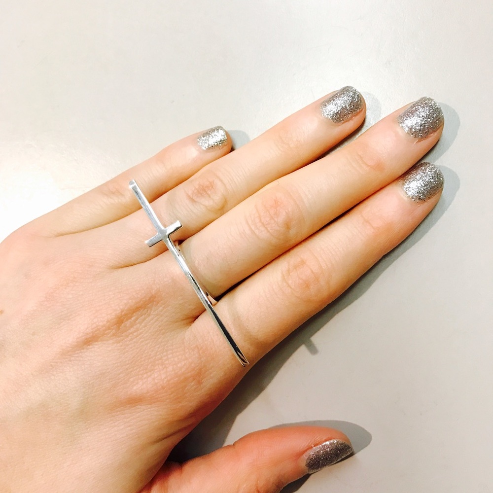 Sterling Silver Cross Ring