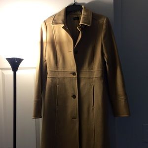 J.Crew wool coat, Camel/Tan, Size 6