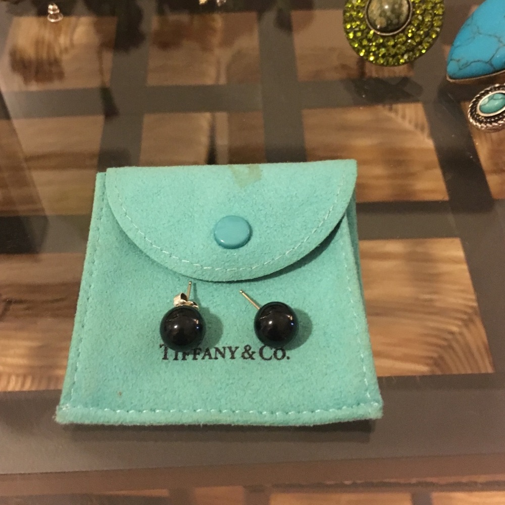 Tiffany & Co black onyx balls