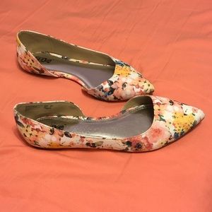 Floral Print Flats