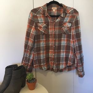 USED; Button down flannel