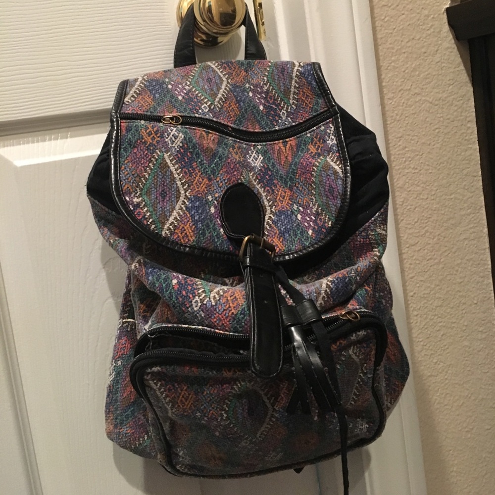 Tribal print fashion/book bag