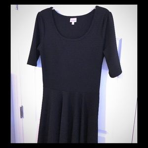 New LuLaRoe Black Textured XL Nicole Dress