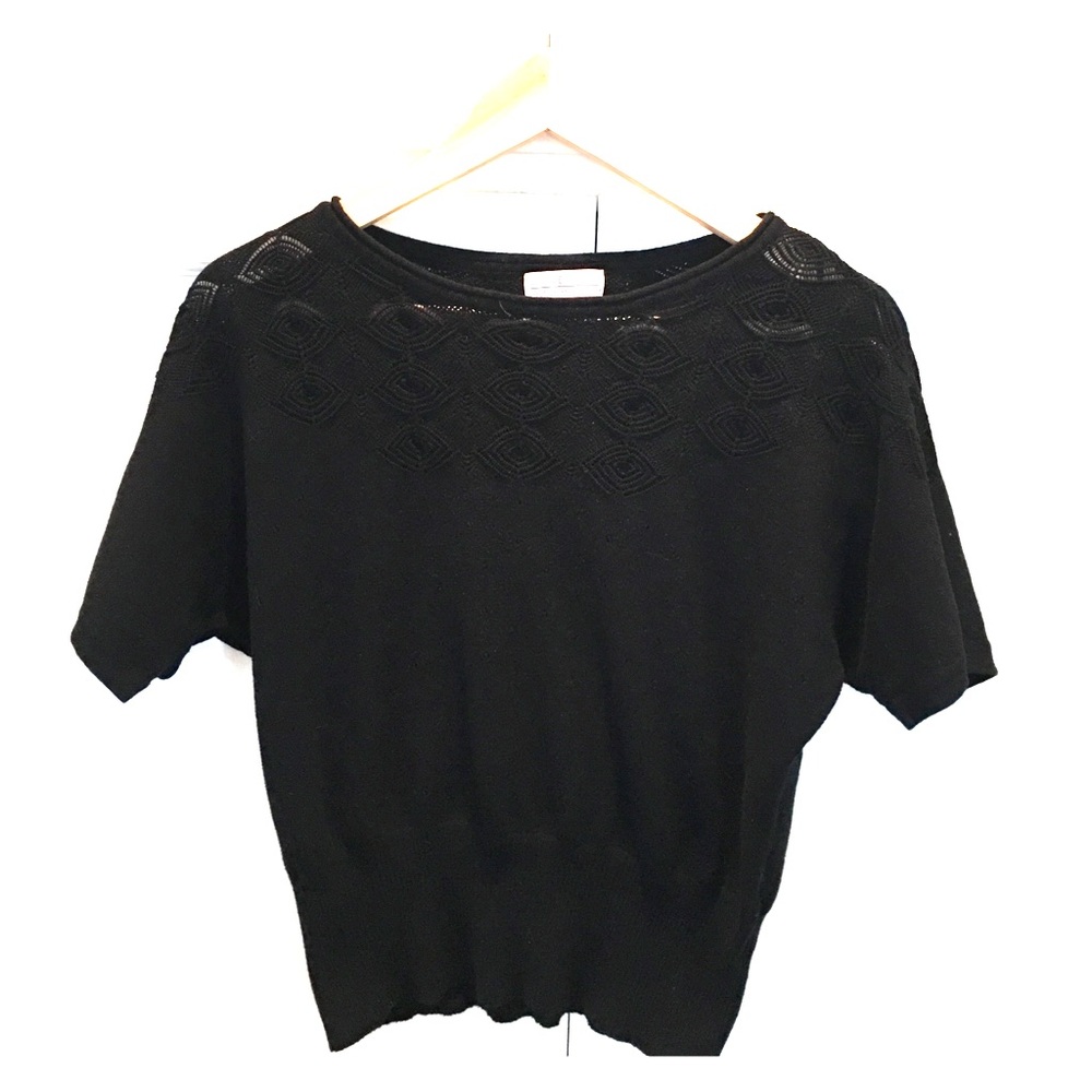 Black knit sweater