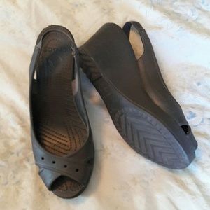 Crocs Farrah Slingback Wedge Heel