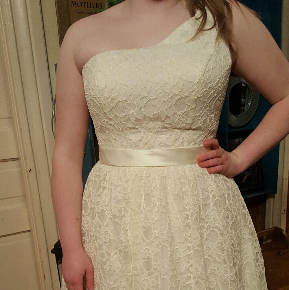 Ivory/off white formal dress