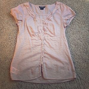 Eddie Bauer ruffled blouse